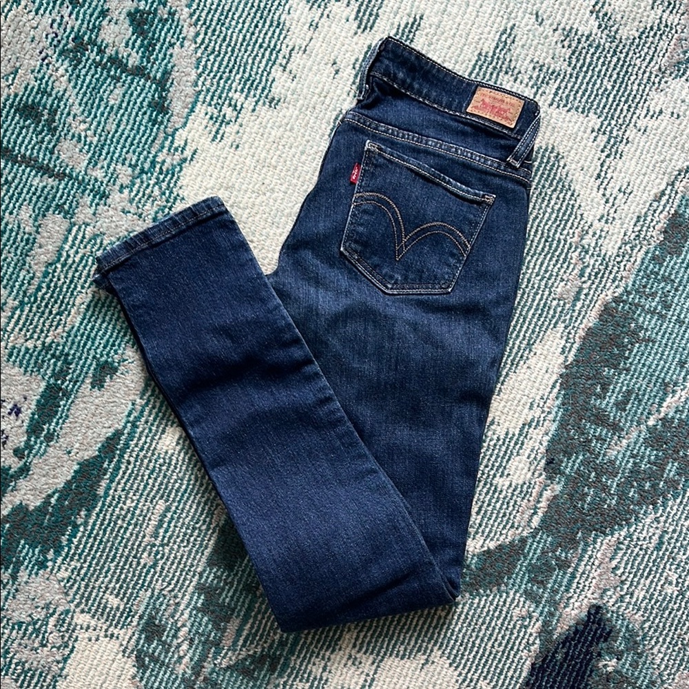 Levi's Blue Skinny Jeans “Too Superlow” 524